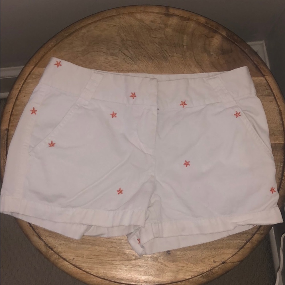Jcrew embroidered shorts